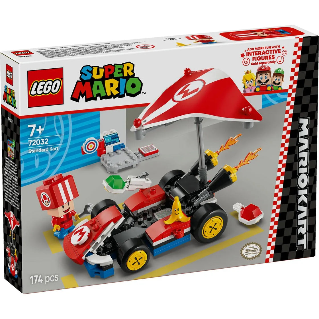 Lego super mario mario kart standard kart 72032