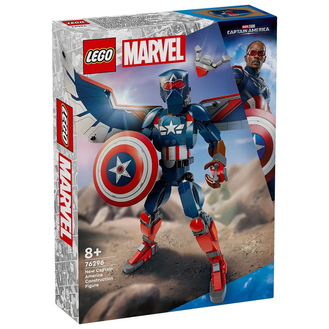 Lego super heroes figurina de constructie capitanul america 76296