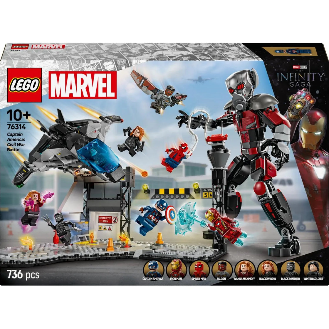 Lego super heroes batalia din captain america: civil war 76314