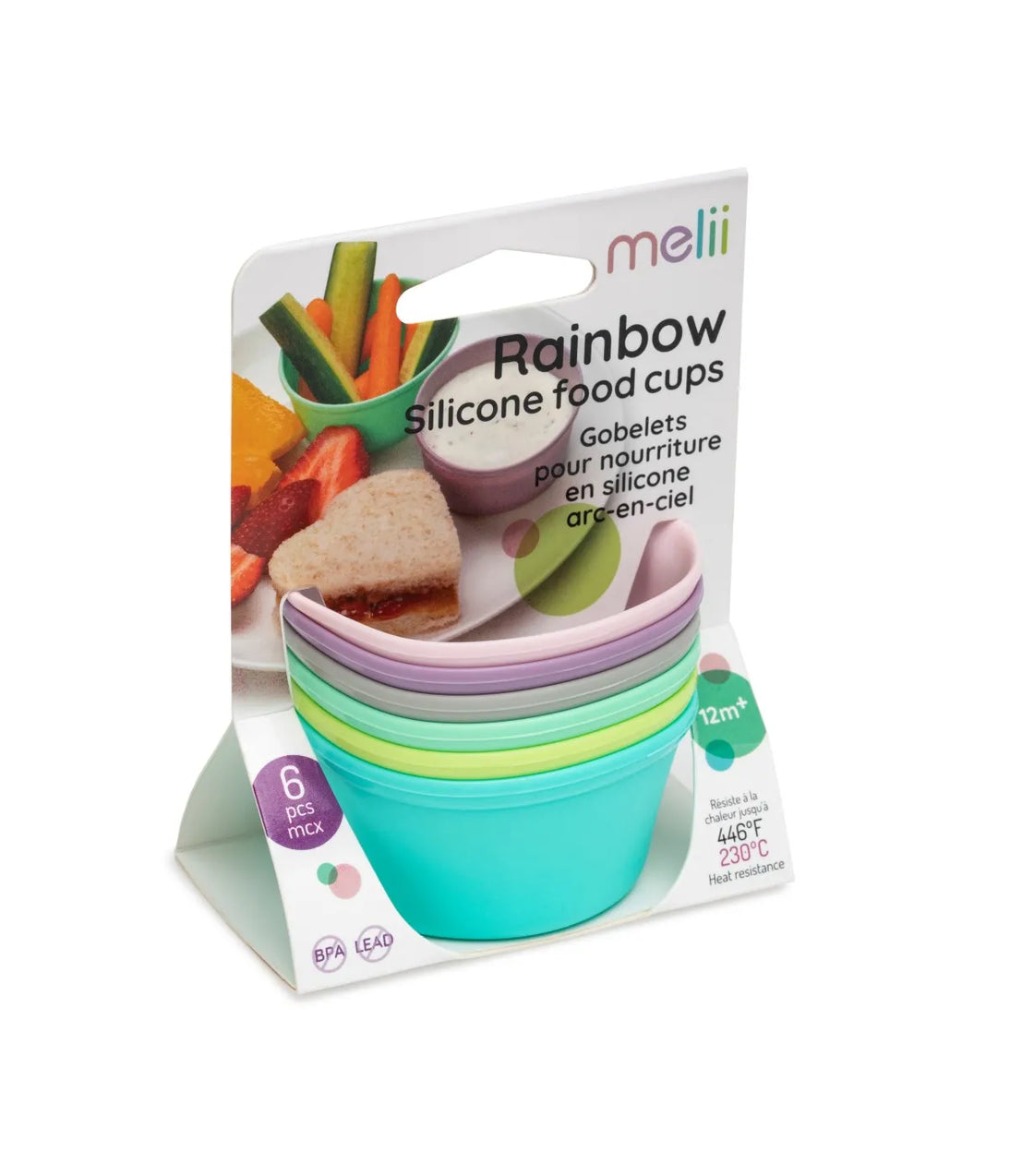 Set 6 recipiente din silicon, melii