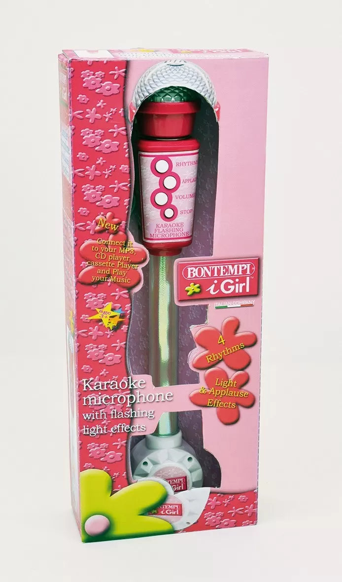 Bontempi microfon cu lumini girl