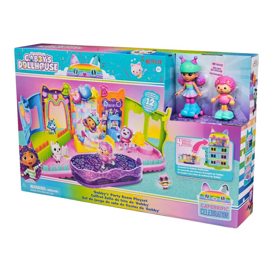 Gabbys dollhouse set de joaca camera de petrecere