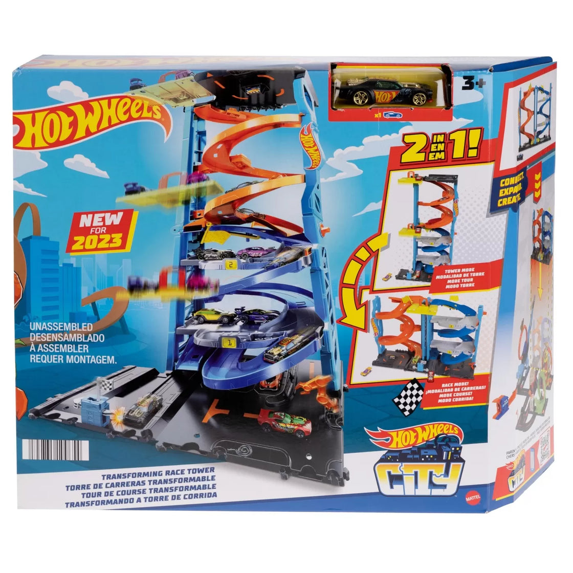 Hot wheels city turnul de curse