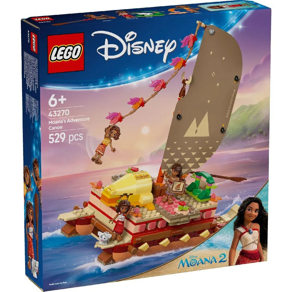 Lego disney canoea de aventura a moanei 43270