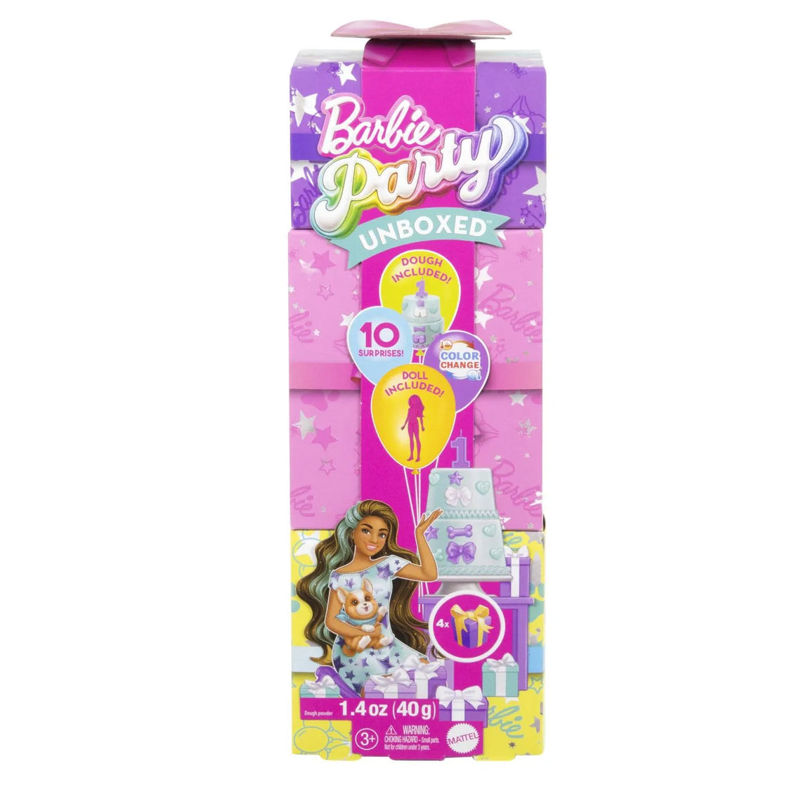 Barbie papusa party unboxed reveal bruneta