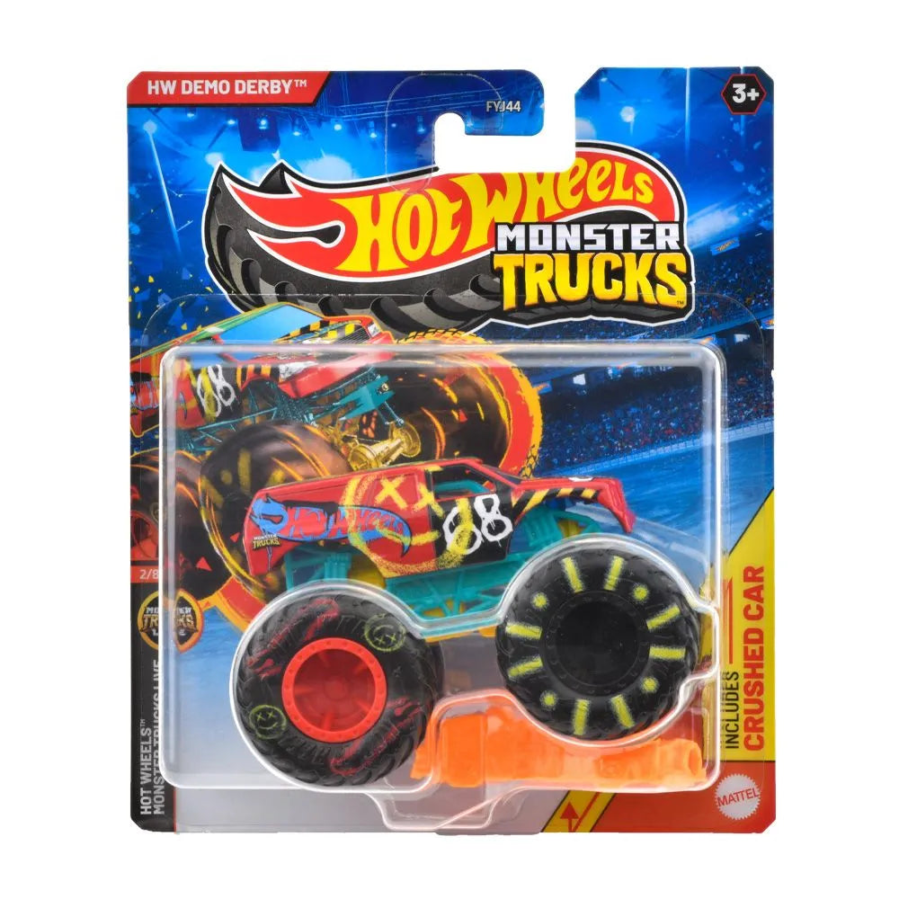 hot wheels monster truck masinuta demo derby scara 1:64