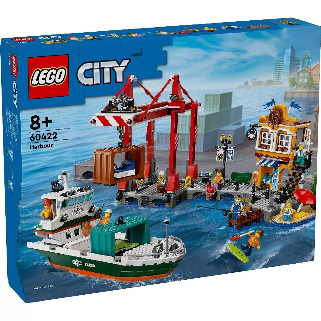 Lego city port si nava de transport marfa 60422