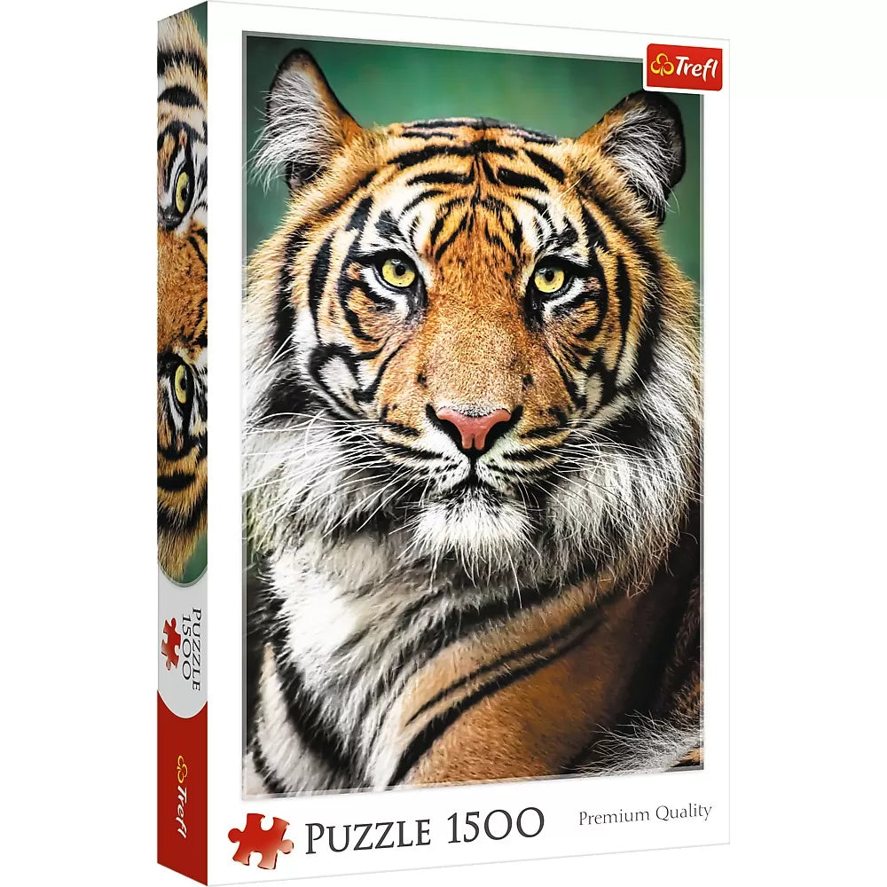 Puzzle trefl 1500 portret tigru