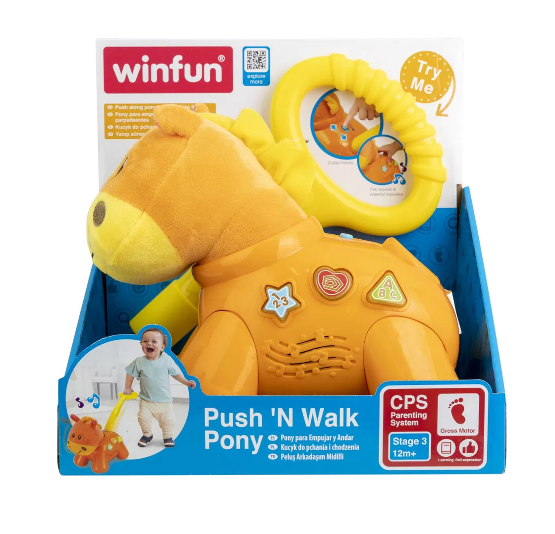 Winfun jucarie de impins ponei