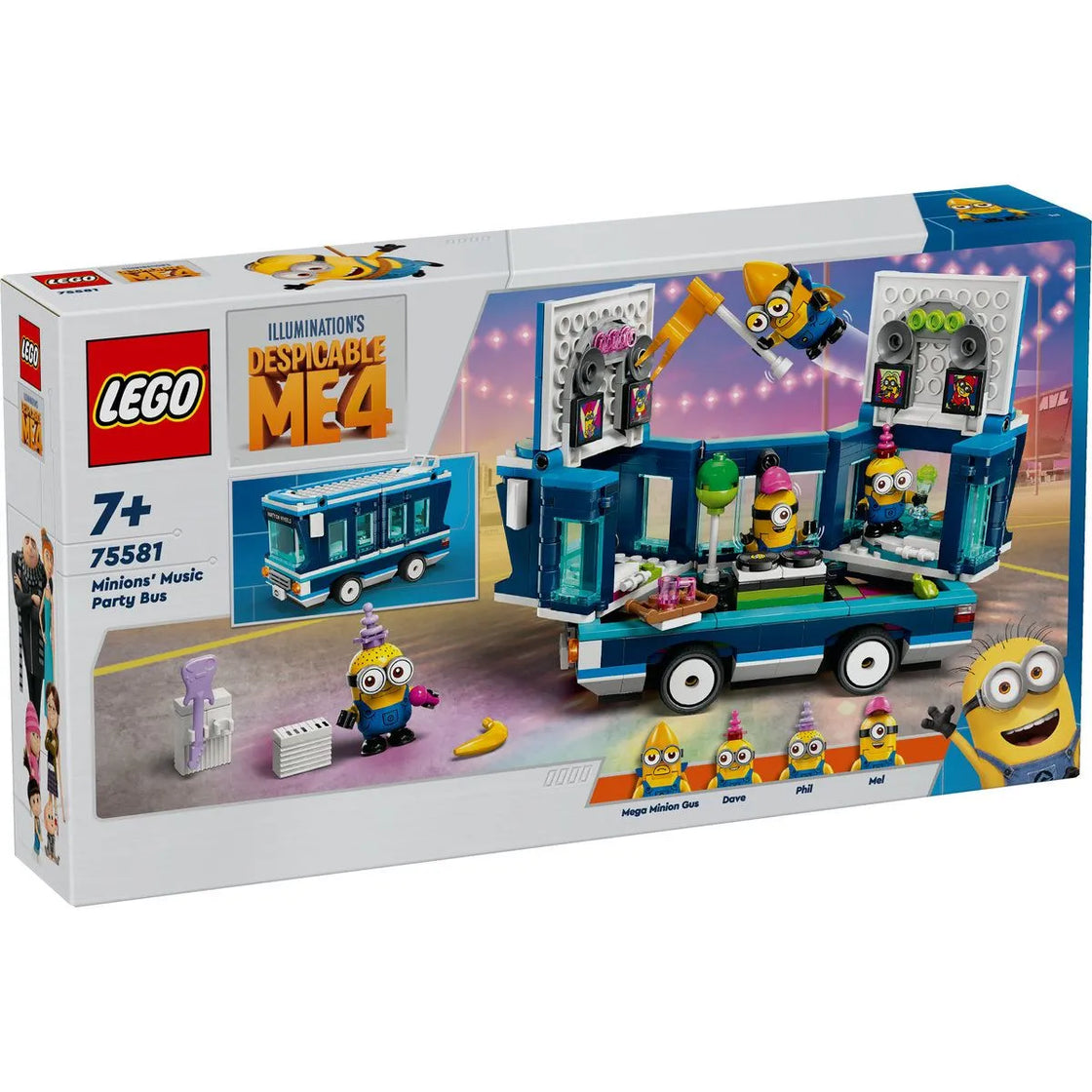 Lego despicable me4 autobuzul de petrecere al minionilor 75581