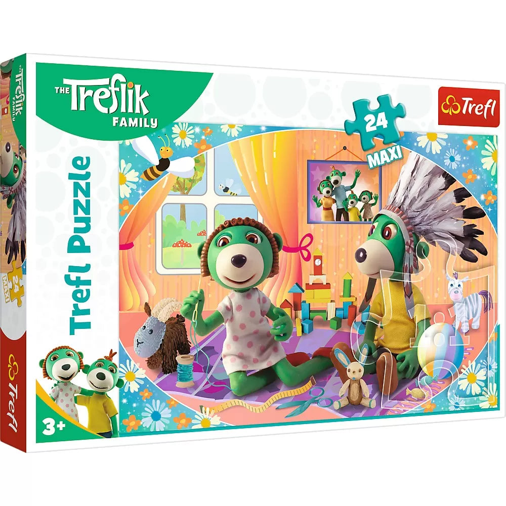 Puzzle trefl 24 maxi treflik familia fericita