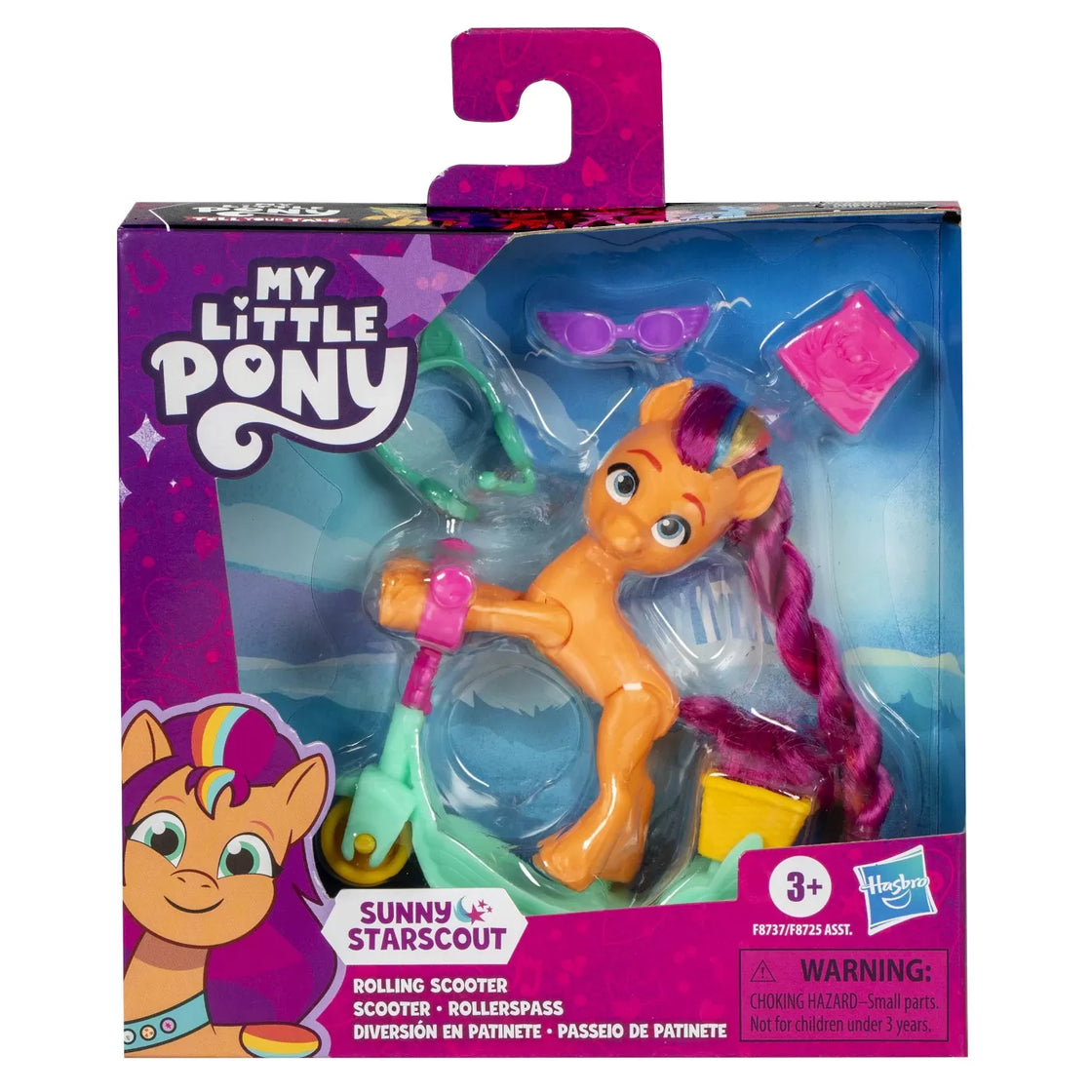 My little pony sunny starscout pe scooter set figurina si 4 accesorii
