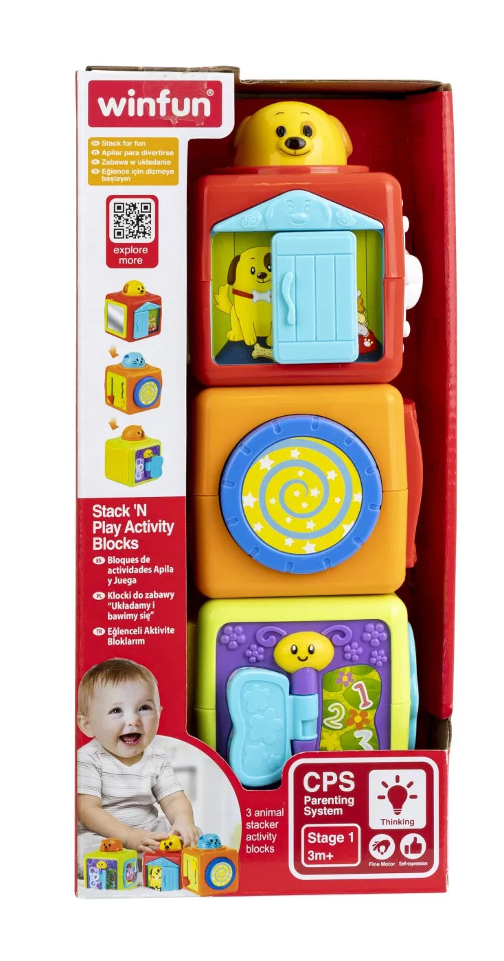 Winfun set 3 cuburi cu activitati