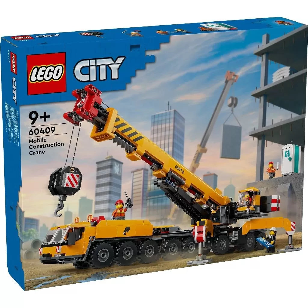 Lego city macara mobila galbena de constructii 60409