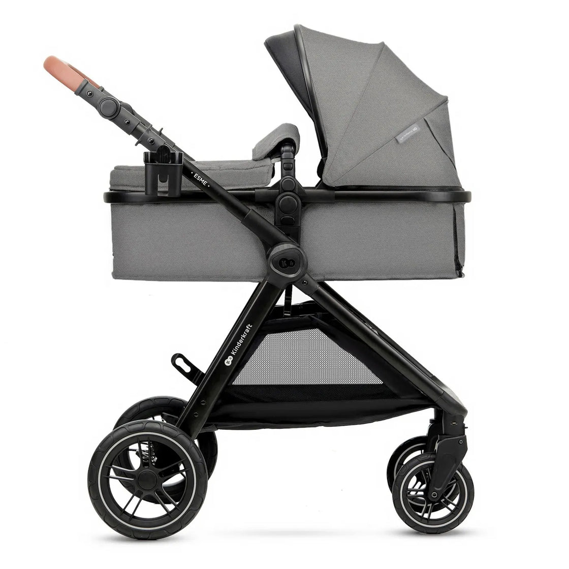 Carucior kinderkraft esme, 3 in 1, moonlight grey