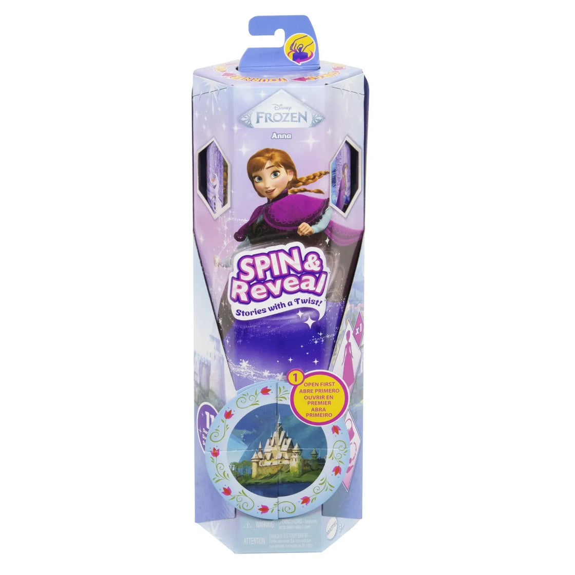 Disney frozen spin and reveal papusa anna cu evantai