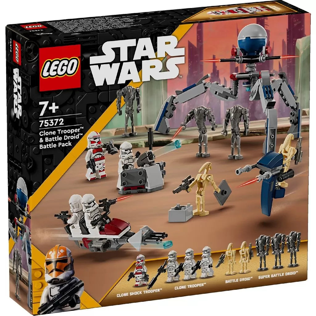Lego star wars pachet de lupta clone trooper si droid de lupta 75372