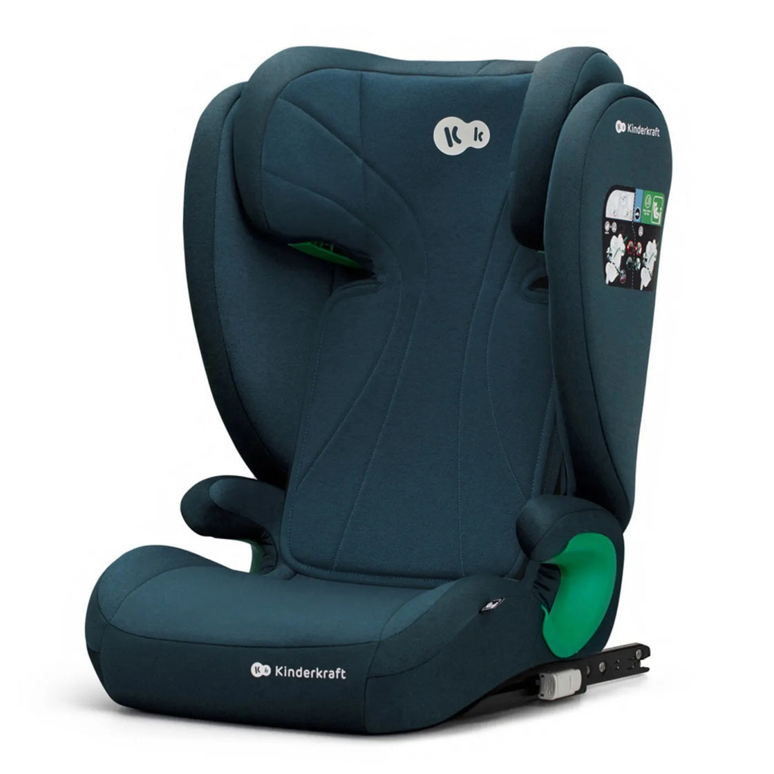 Scaun auto kinderkraft junior fix2, i-size 100-150 cm, harbor blue