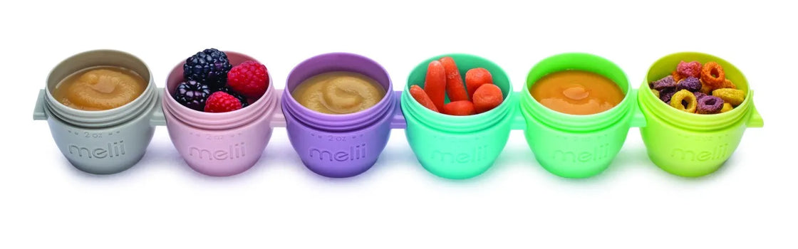 Set 6 recipiente silicon snap&go, melii, 59 ml