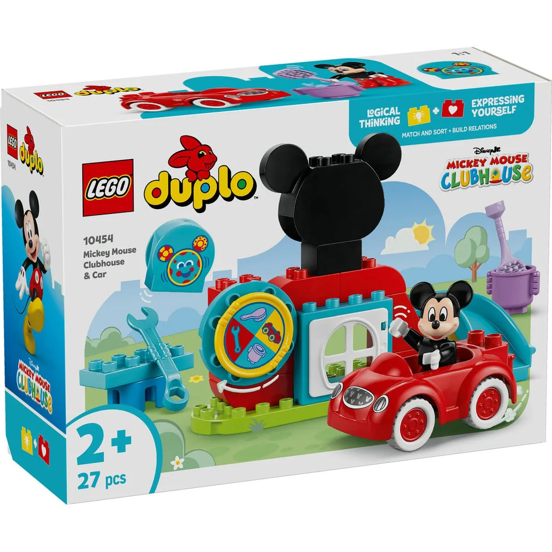Lego duplo clubul si masina lui mickey mouse 10454