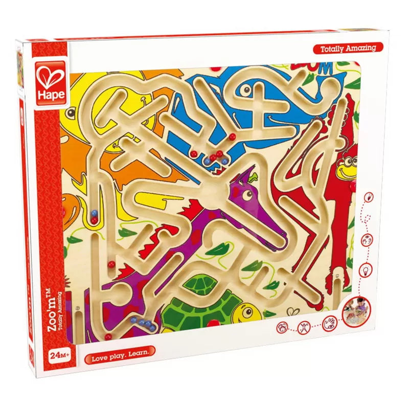 Hape labirint magnetic zoo&#39;m - distractie la dublu