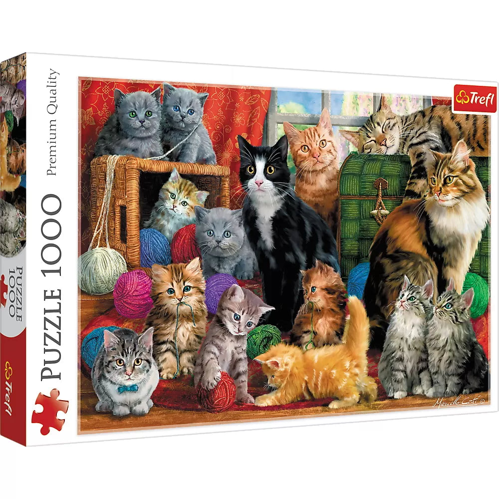 puzzle trefl 1000 intalnirea pisicutelor