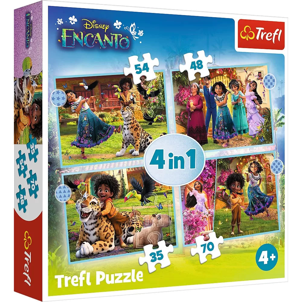 Puzzle trefl 4in1 encanto lumea magica