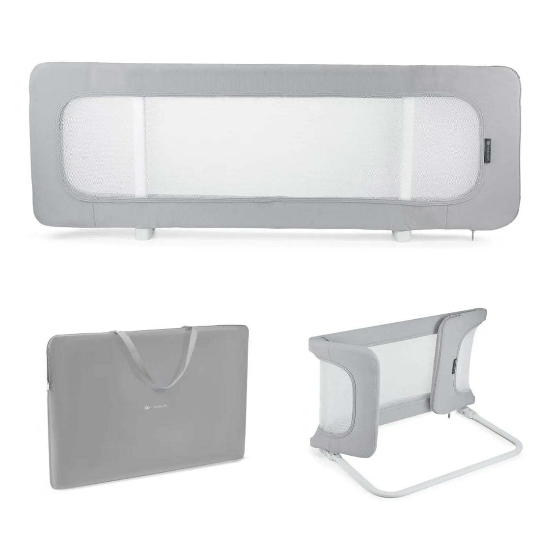 Bariera de pat kinderkraft guard and dream light grey