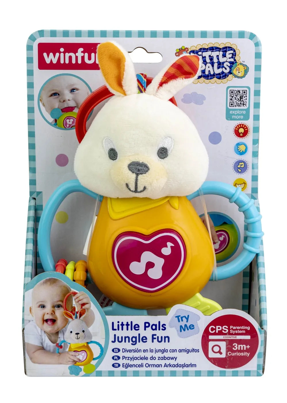 Winfun zornaitoare iepuras cu sunete si lumini