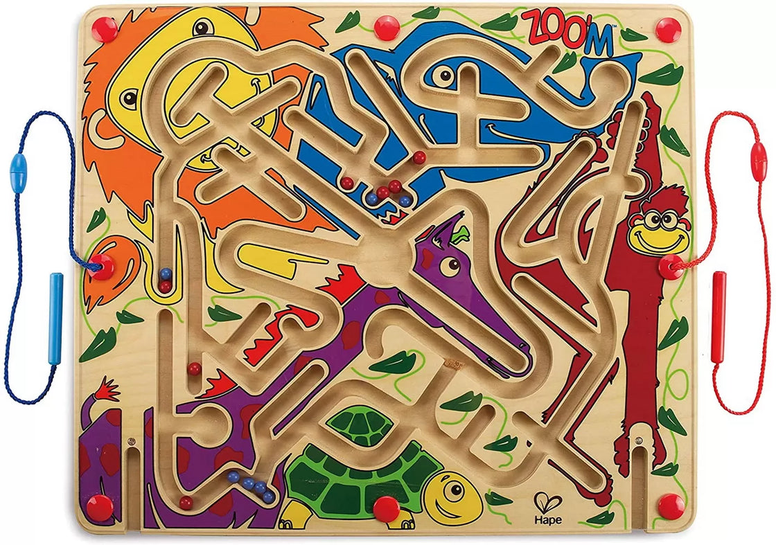 Hape labirint magnetic zoo&#39;m - distractie la dublu