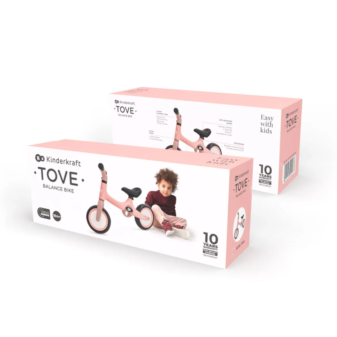 Bicicleta fara pedale kinderkraft tove, roz