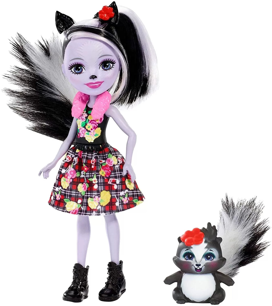 Enchantimals papusi cu animalute sage skunk si caper