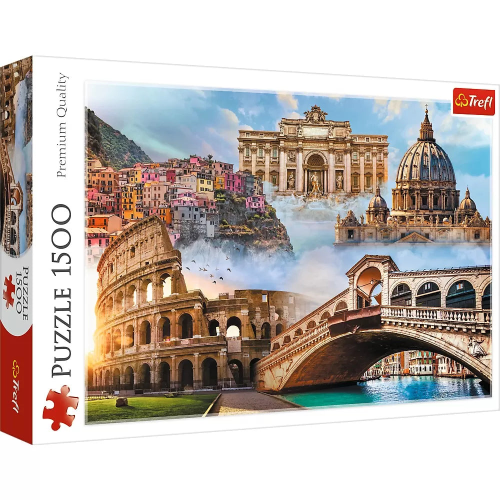 Puzzle trefl 1500 locuri favorite din italia