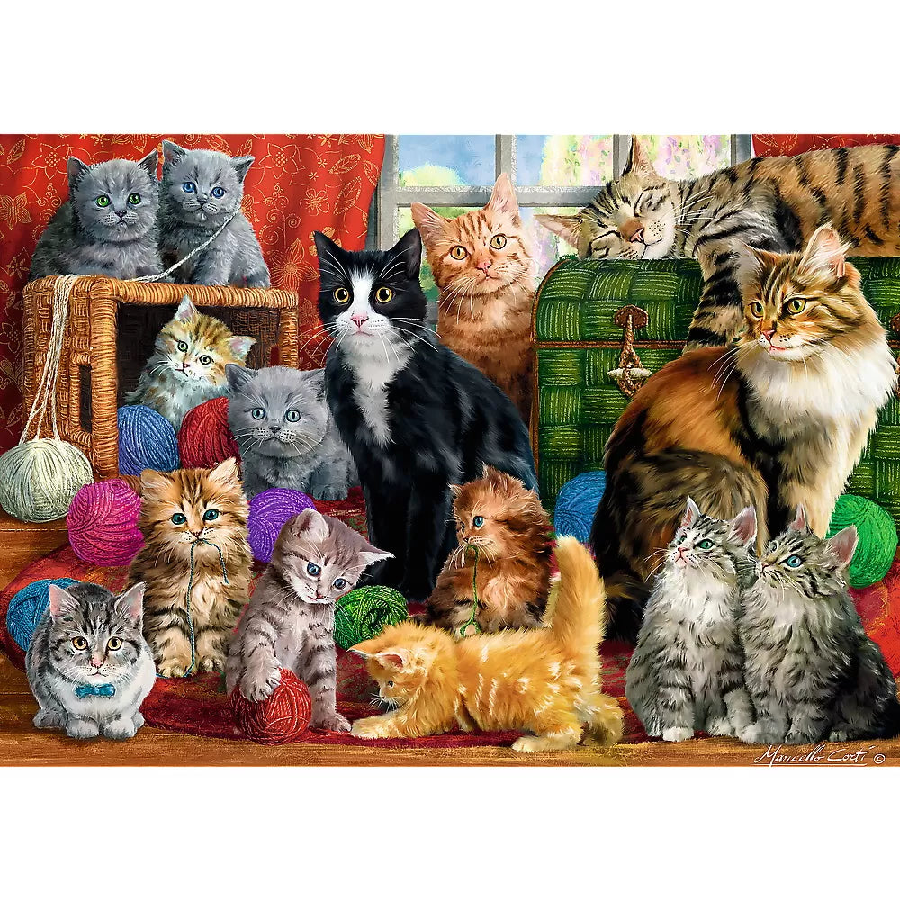 puzzle trefl 1000 intalnirea pisicutelor