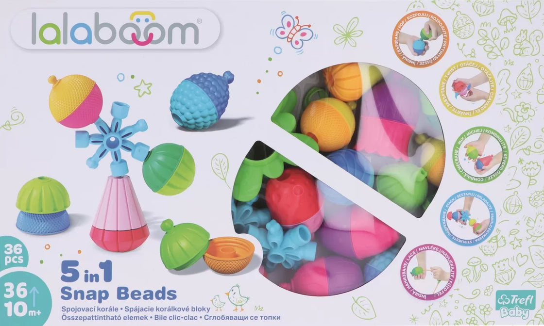 Lalaboom joc de dezvoltare bebe montessori 36 piese