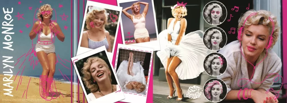 Puzzle trefl panorama 500 colaj marilyn monroe