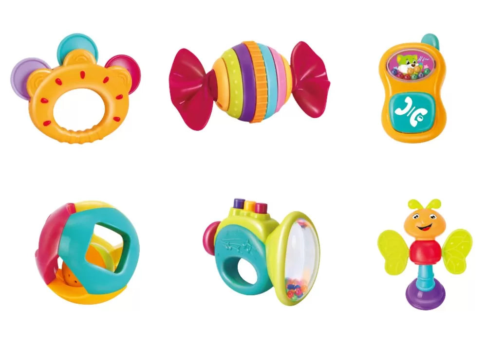 Set 6 jucarii zornaitoare pentru bebelusi