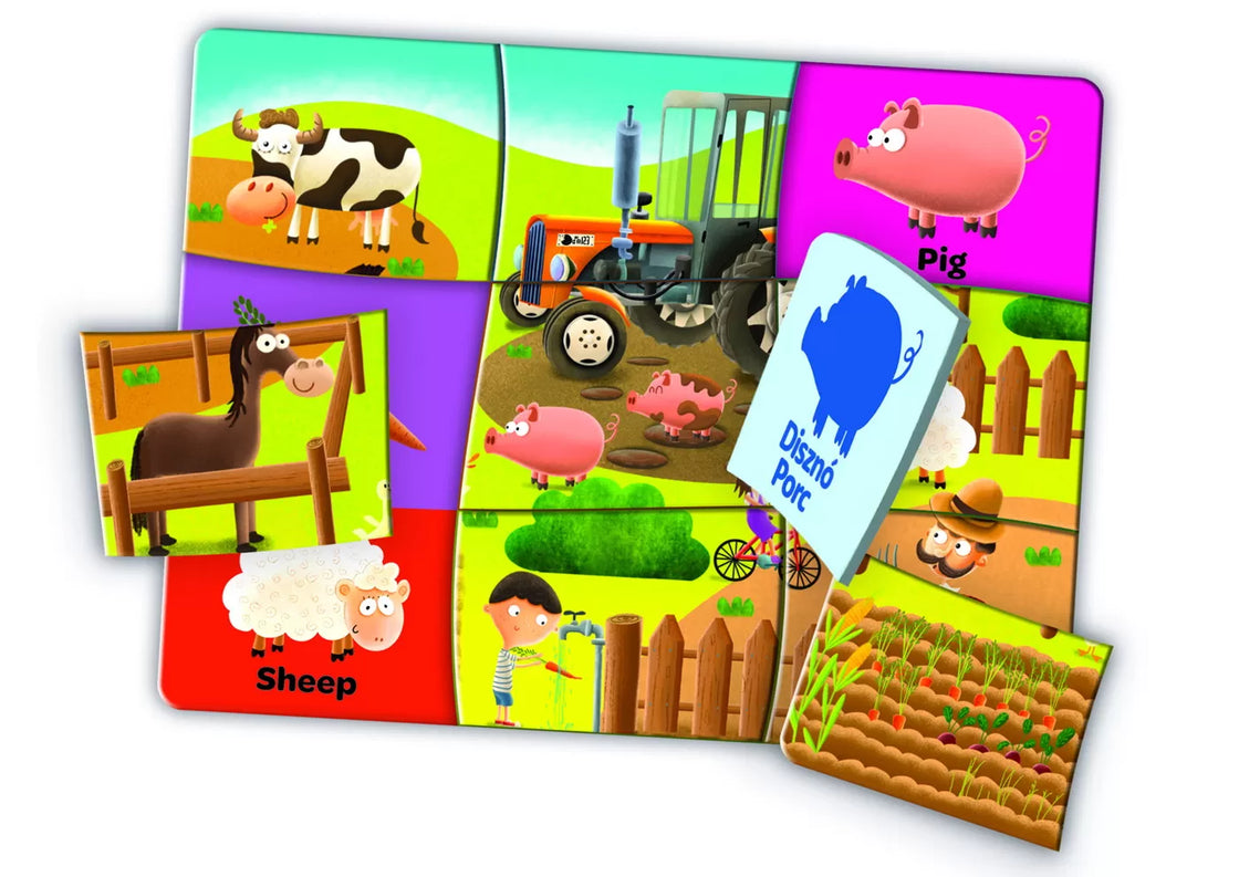 Joc educativ edupuzzle engleza pentru prescolari