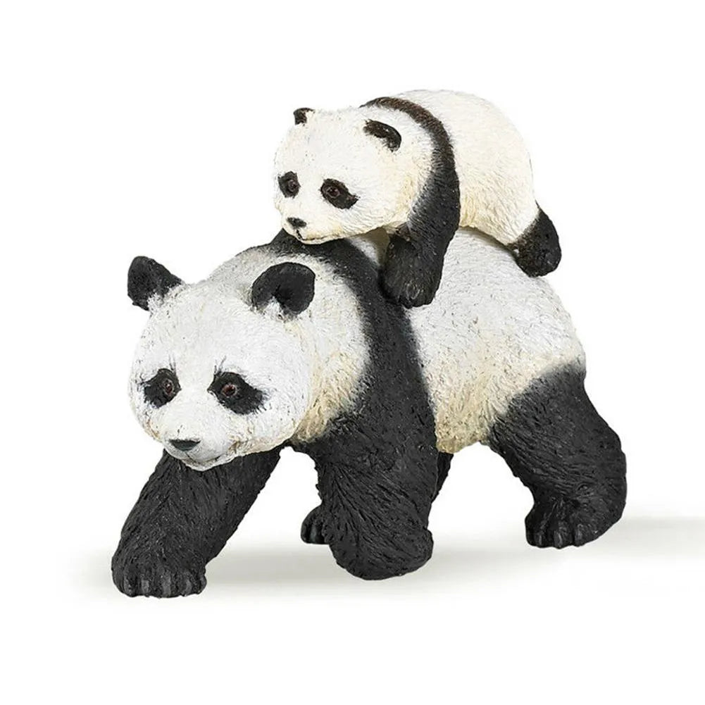 Papo figurina ursulet panda cu pui