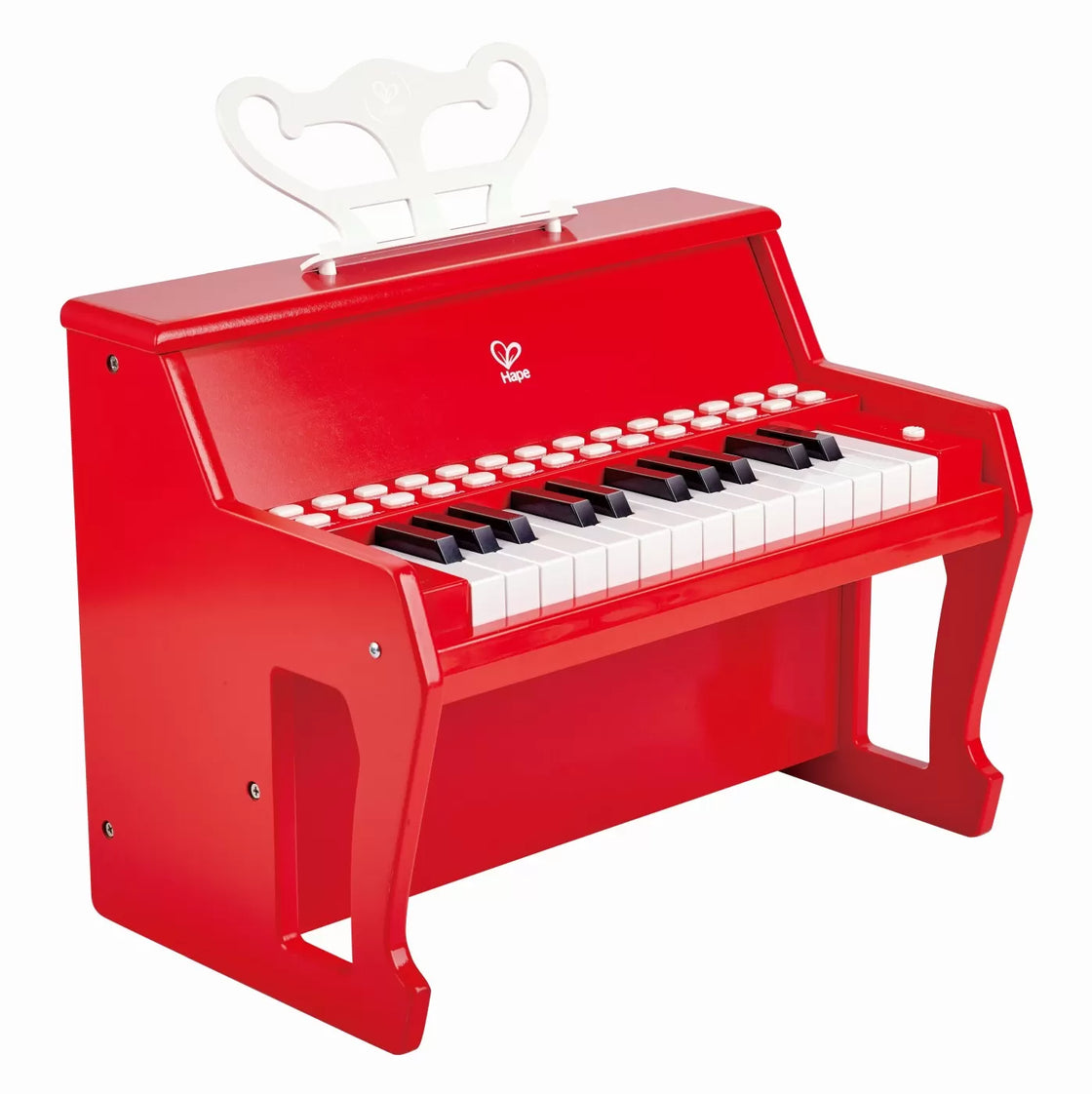 Hape pian electronic rosu cu lumini
