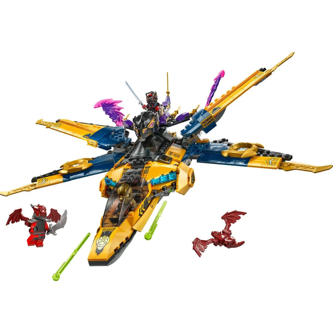 Lego ninjago superavionul cu reactie al lui ras si arin 71833