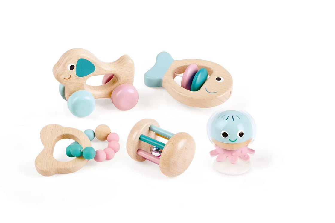 Hape set 5 jucarii zornaitoare