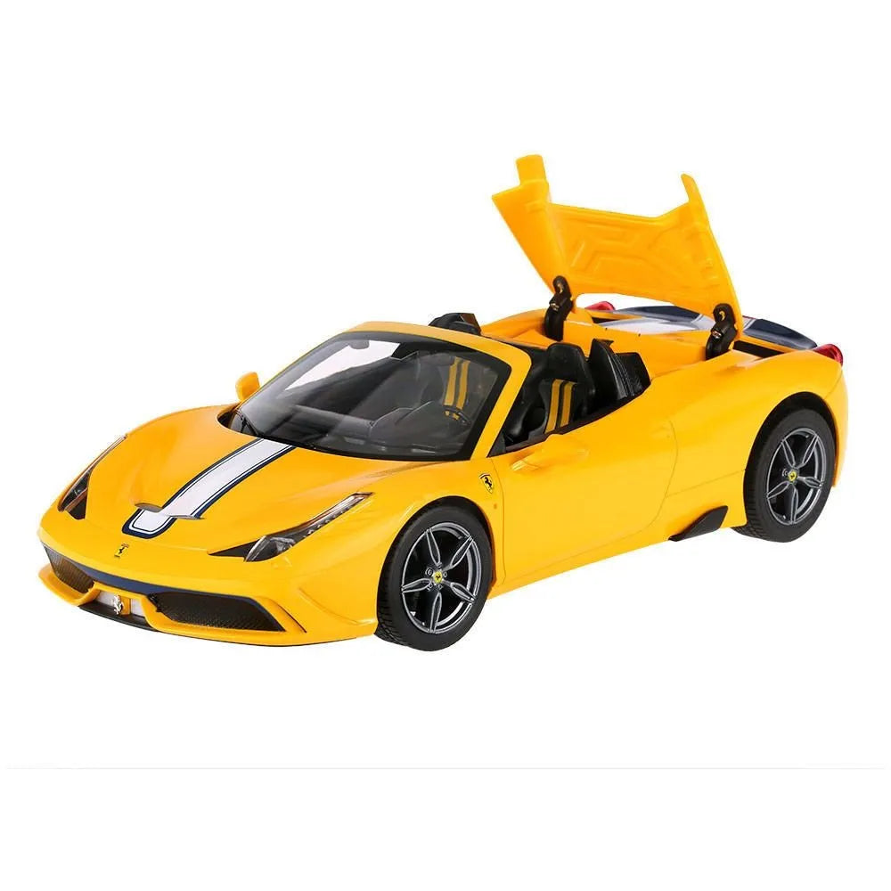 Masina cu telecomanda ferrari 458 speciale a galben scara 1 la 14