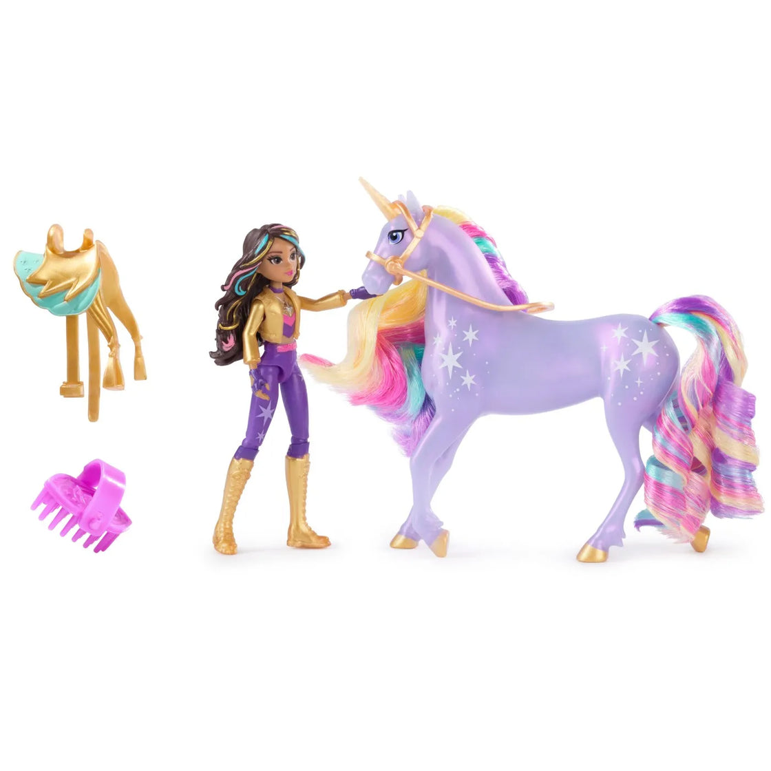 Unicorn academy set sophia si wildstar cu accesorii de calarie
