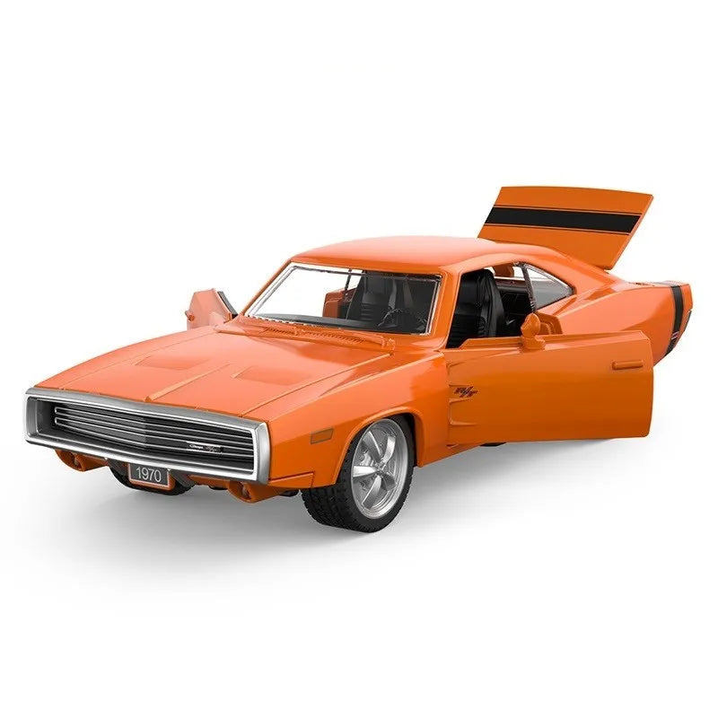 Masinuta metalica dodge charger r/t 1970 portocaliu scara 1 la 36