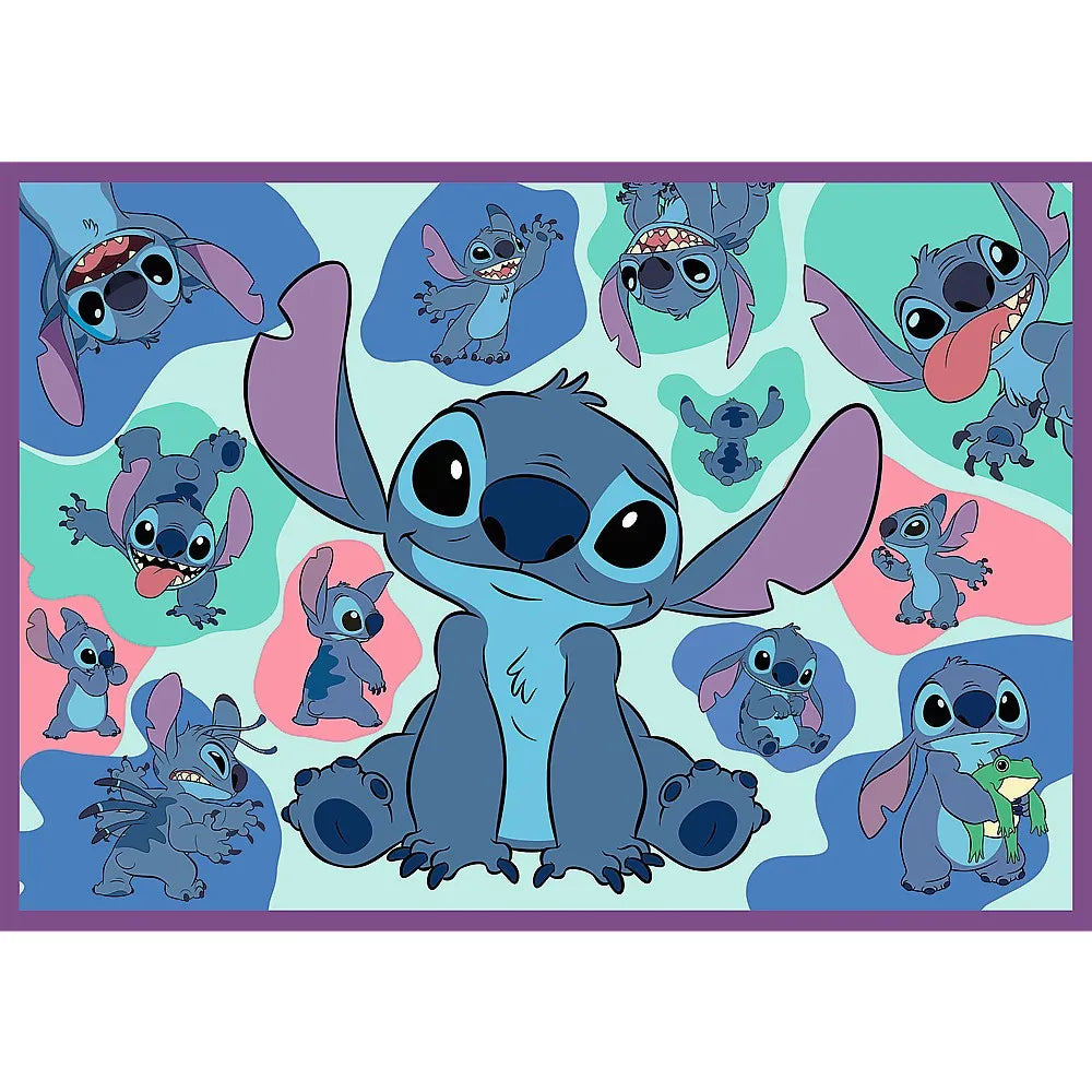 Puzzle trefl 4x250 disney uimitorul stitch