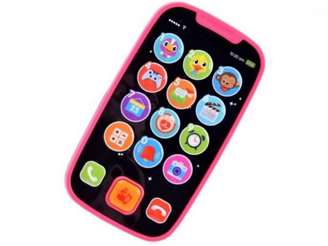 Primul meu telefon smart roz cu muzica si lumini