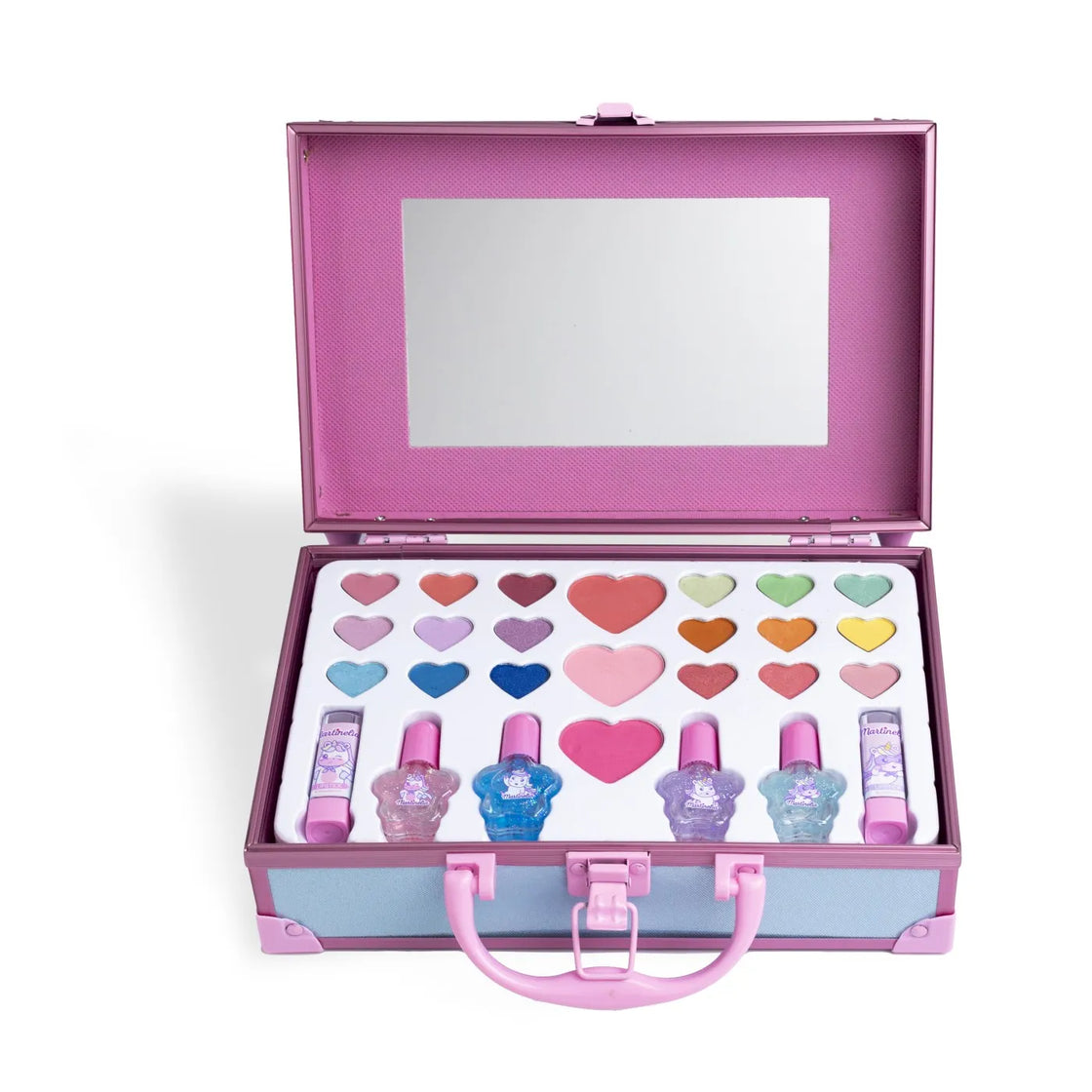 Martinelia little unicorn trusa make-up in servieta de metal