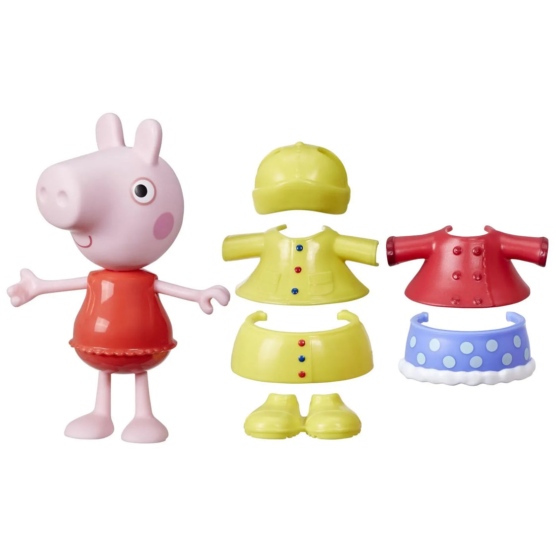 Peppa pig set figurina si accesorii vestimentare peppa pig 15cm