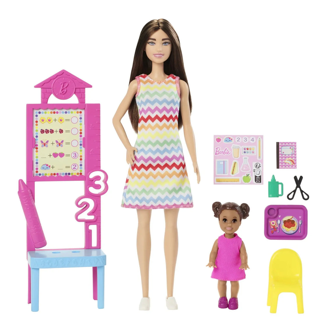 Barbie set de joaca papusa barbie satena face cariera profesoara